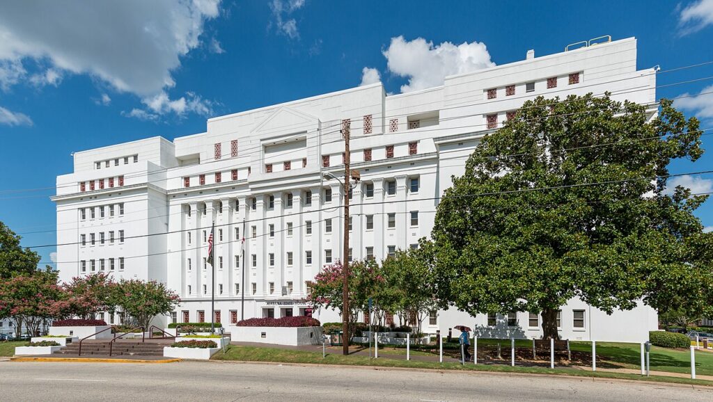 Alabama State House in Montgomery, Alabama.