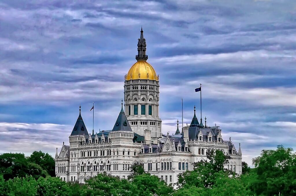 Connecticut State Capitol in Hartford, Connecticut.