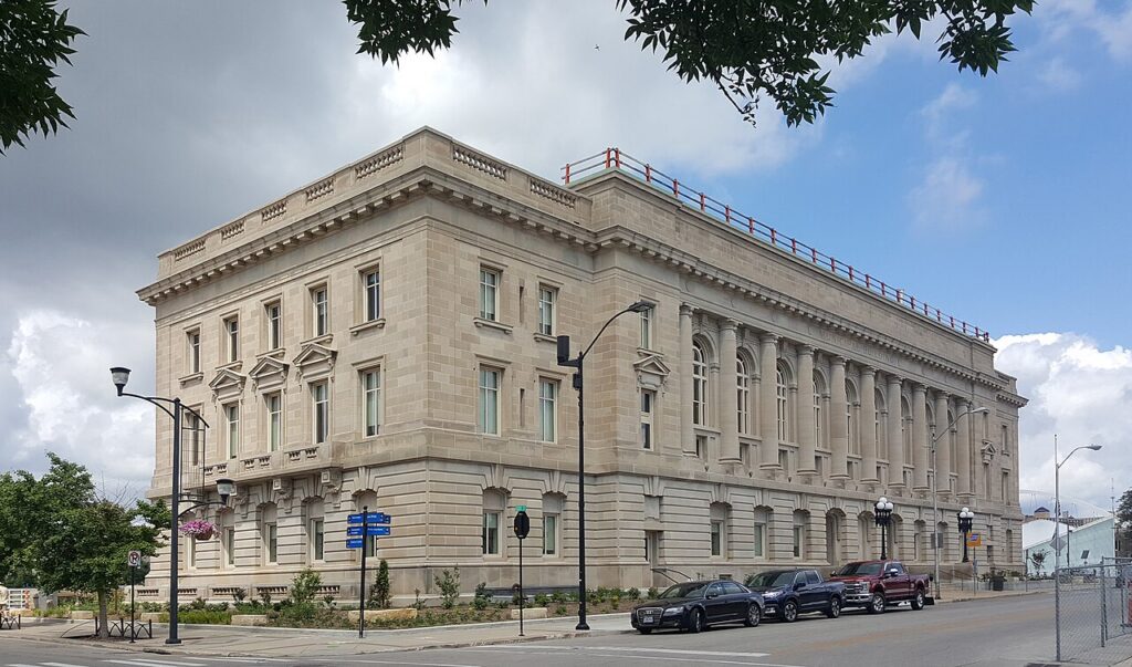 Des Moines Municipal Building in Des Moines, Iowa.