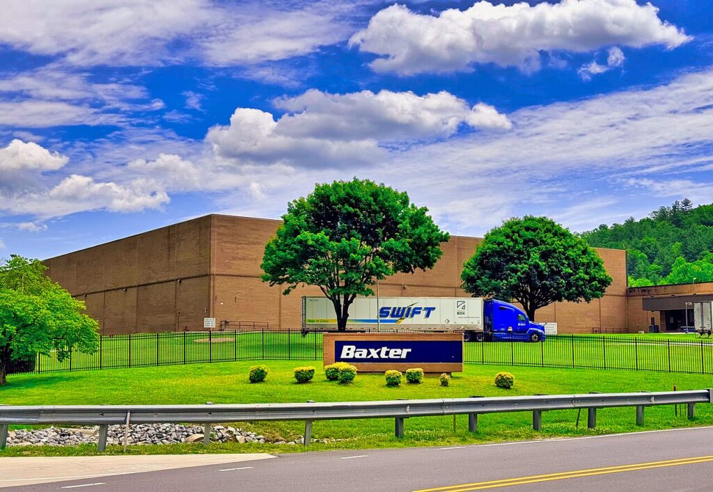 Baxter International facility in Marion, North Carolina.