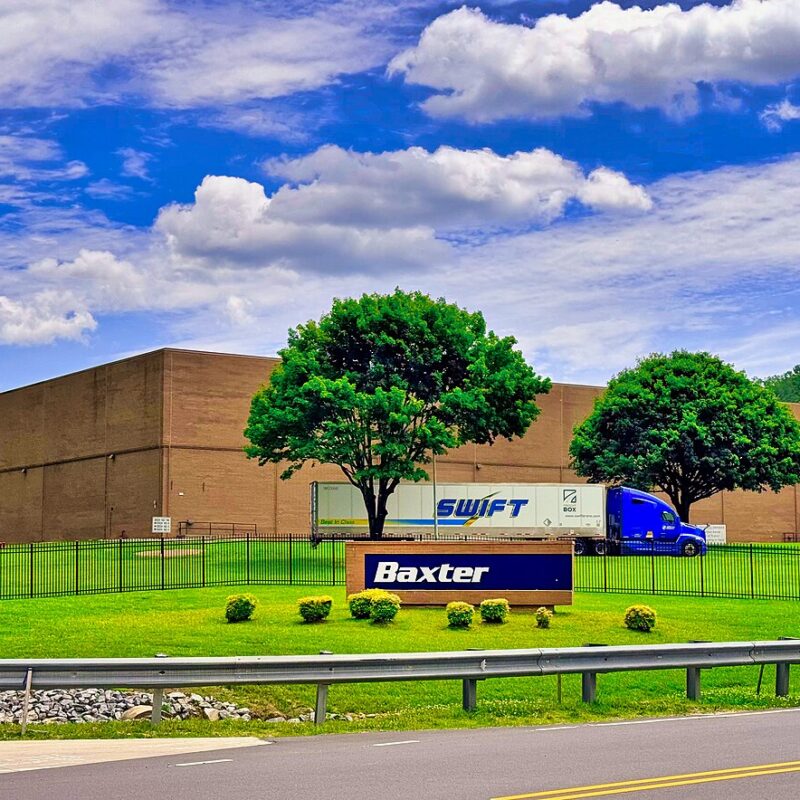 Baxter International facility in Marion, North Carolina.