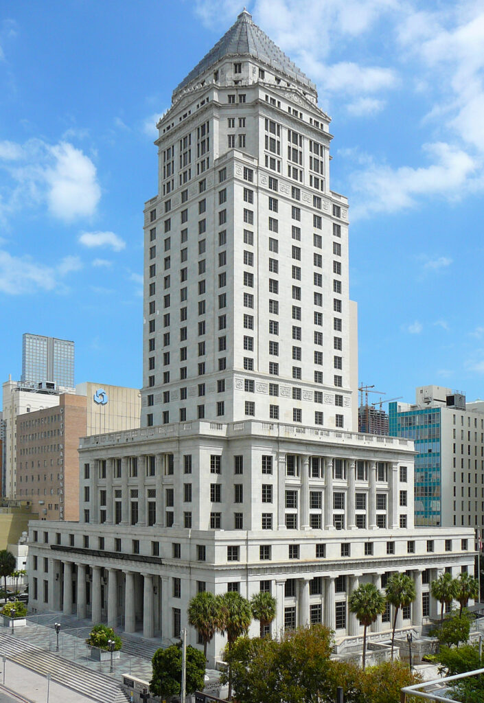 Miami-Dade County Courthouse building in downtown Miami, Florida.