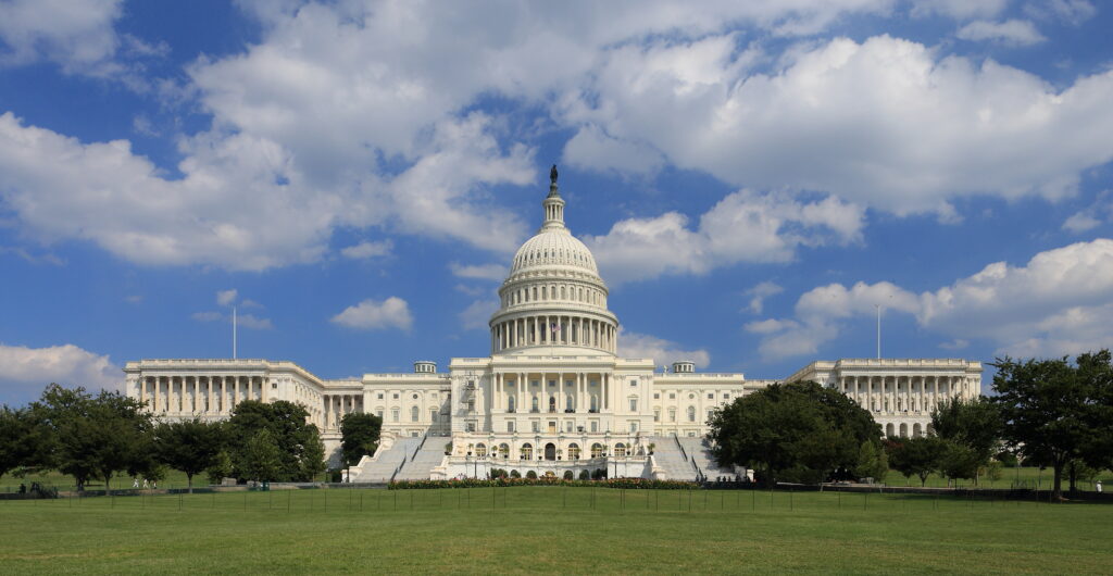 West side of the U.S. Capitol building in Washington, D.C.